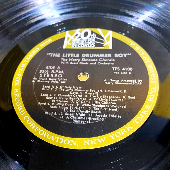 THE LITTLE DRUMMER BOY VINYL 33 1/3 RPM RECORD LP VTG 1963 CHRISTMAS MUS… - Picture 3 of 14